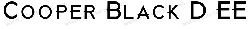 Cooper Black D EE Bold字体转换